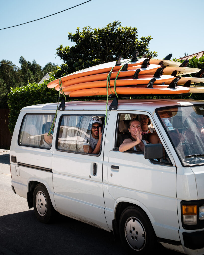 Car, surf, maceda, boards, sunny day